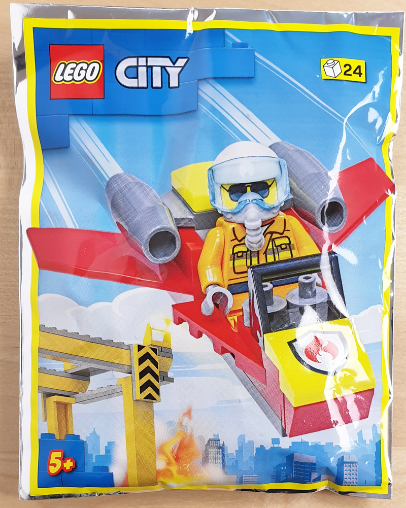 LEGO® City Heft Nr. 45 / 2022 mit Feuerwehrjet - Foilpack 952209