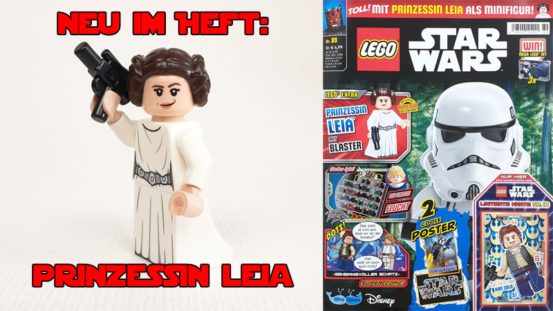 LEGO Star Wars Magazin 89 mit Leia Minifigur