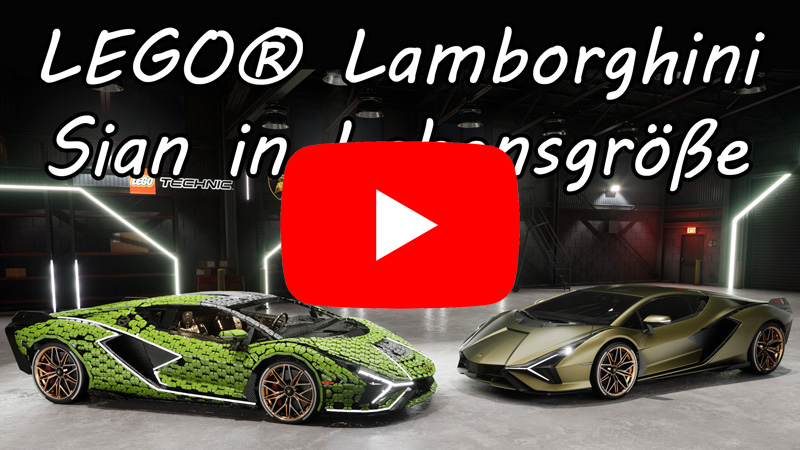 LEGO® Technic™ Lamborghini Sián FKP 37 in Lebensgröße nachgebaut - News als Video