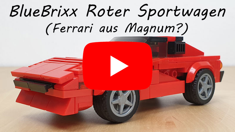 BlueBrixx Roter Sportwagen in Magnum-Optik als Video