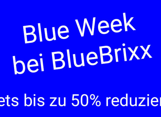 Heute startet die Blue Week von BlueBrixx
