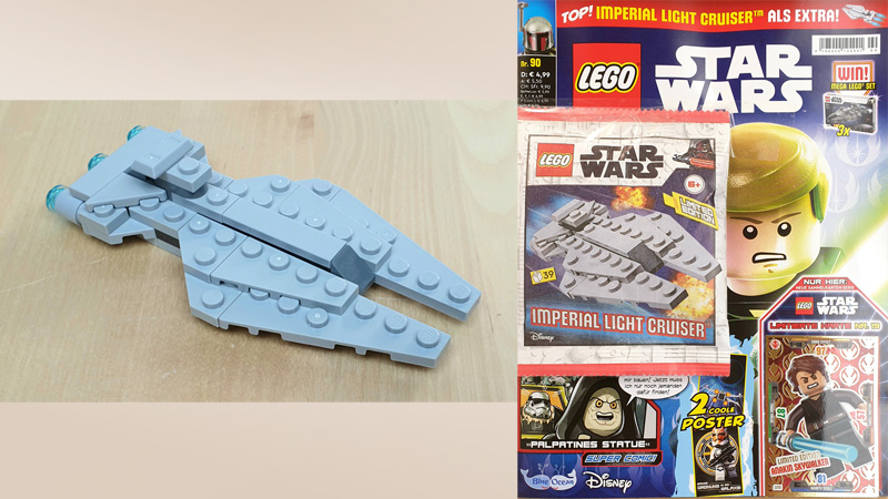 LEGO Star Wars Magazin 90 mit Imperial Light Cruiser