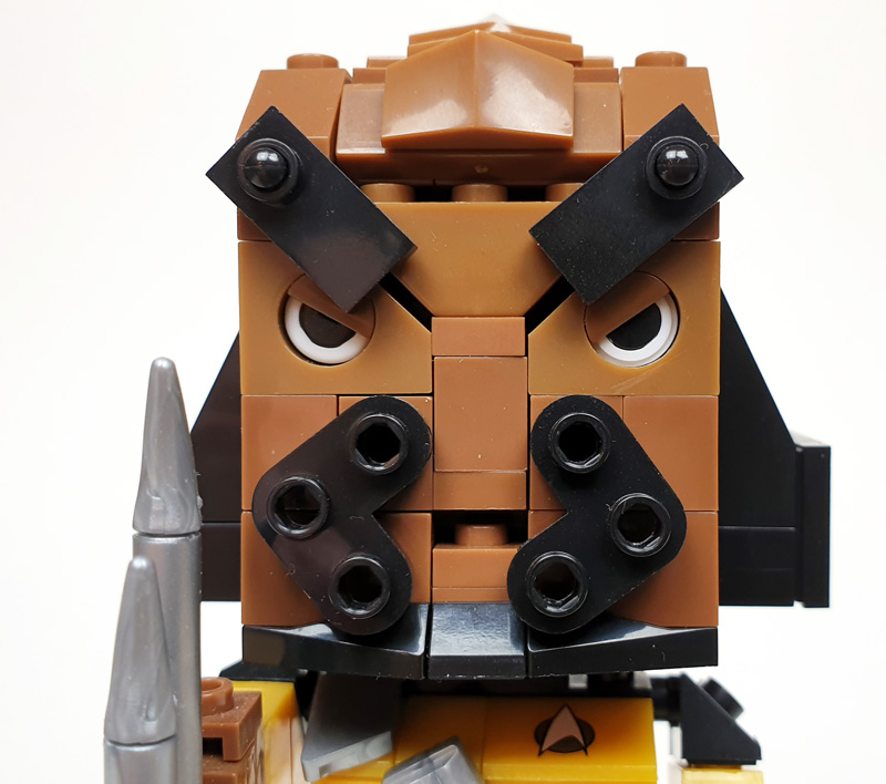 MEGA Bloks Worf Kubros Gesicht Detail