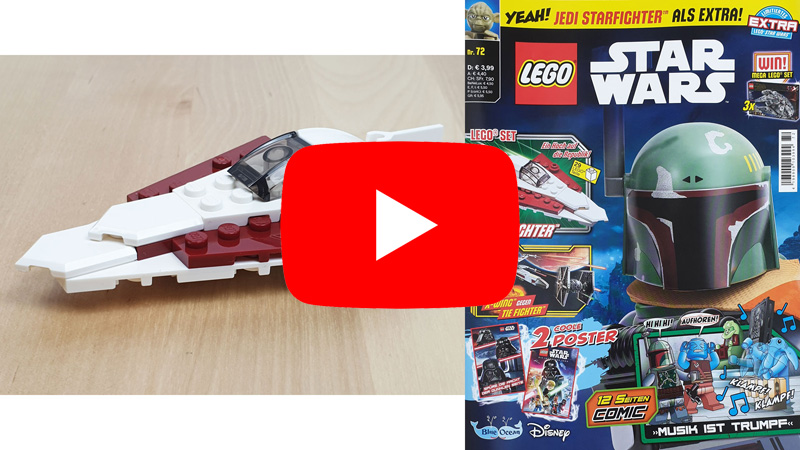 LEGO® Star Wars™ Magazin Nr. 72/2021 mit Jedi Starfighter™ als Video