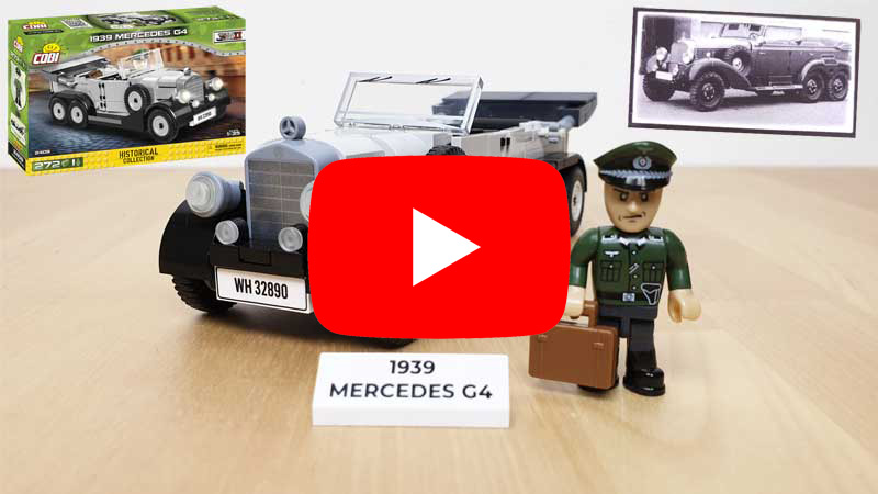 COBI 1939 Mercedes G4 (2409) Unboxing und Review im Video