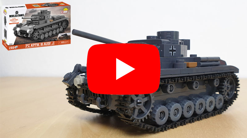 COBI PZ. Kpfw. III Ausf. J (3062) WoT-Edition Review als Video