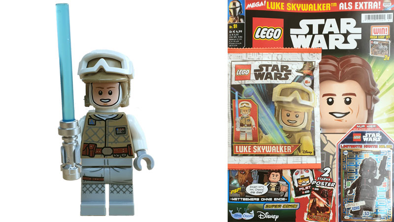 LEGO® Star Wars™ Magazin Nr. 91/2022 mit Luke Skywalker Minifigur