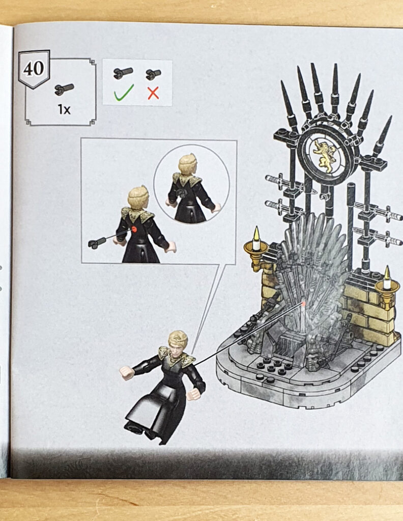 MEGA Construx Game of Thrones The Iron Throne Bauanleitung