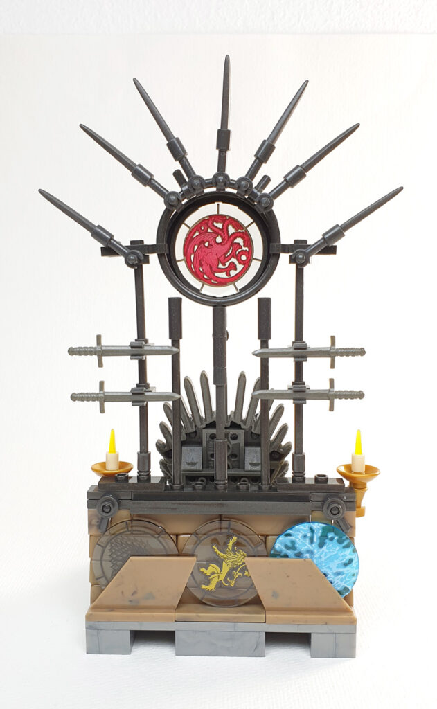 MEGA Construx Game of Thrones The Iron Throne aufgebautes Set