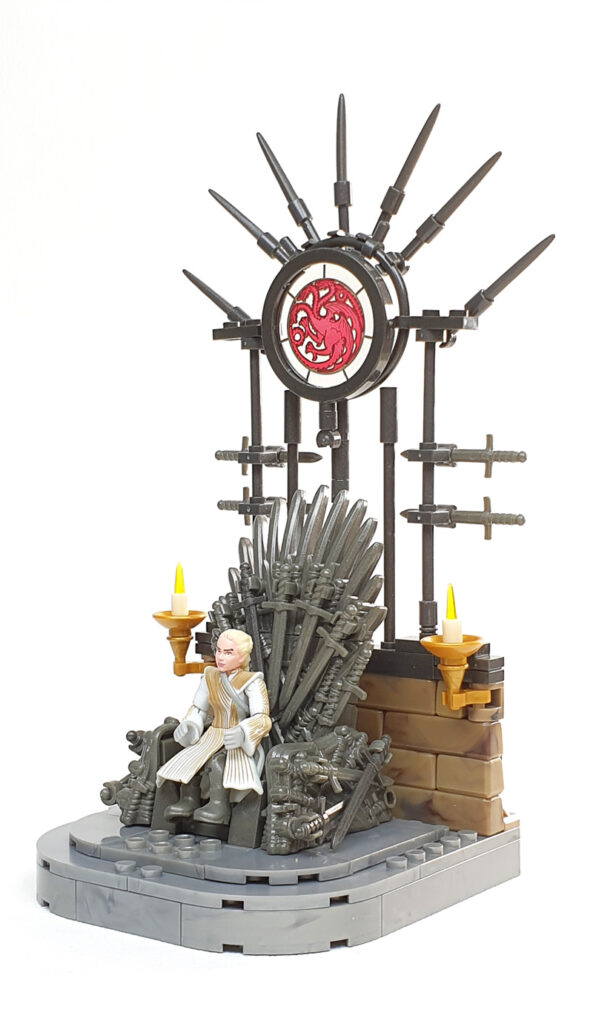 MEGA Construx Game of Thrones The Iron Throne aufgebautes Set