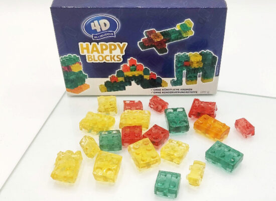 Happy Blocks - Farbenfrohe Fruchtgummis in 4D