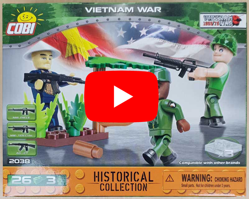 COBI Minifiguren-Set Vietnam War (2038) Review als Video