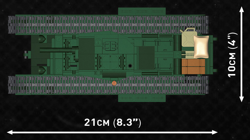 COBI Company of Heroes 3046 Churchill MK III Größe des Modells
