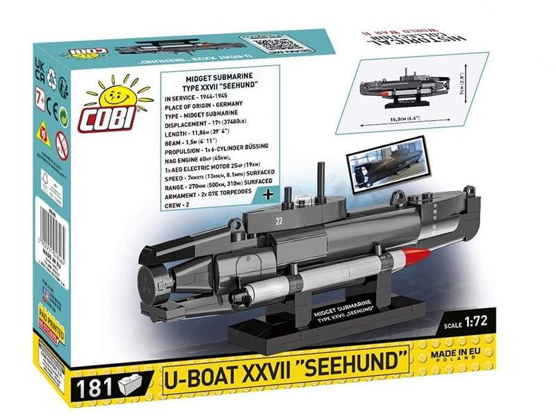 COBI U-Boot Seehund 4846 Box Rückseite