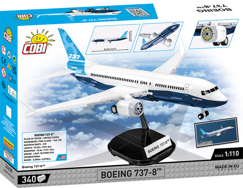 COBI 22608 Boeing 737 Box Rückseite