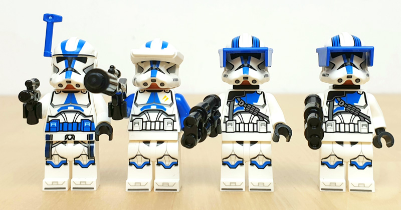 LEGO Star Wars 501st Clone Troopers Battle Pack 75345 Minifiguren mit Helm und Waffen