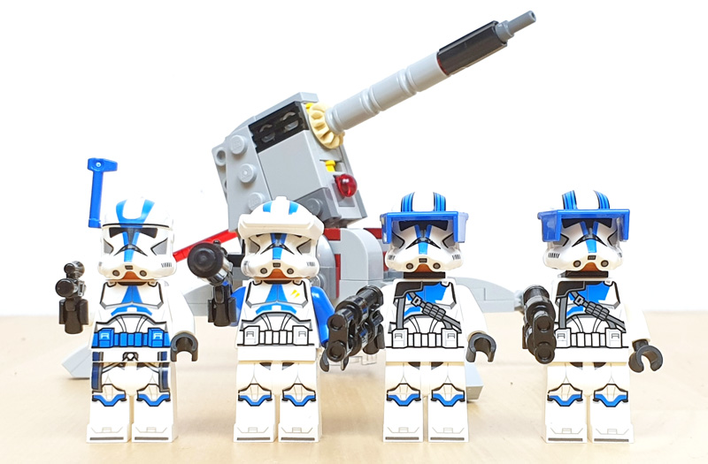 LEGO Star Wars 501st Clone Troopers Battle Pack 75345 aufgebautes Set