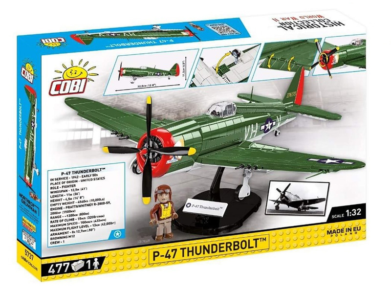 COBI P-47 Thunderbolt 5737 Box Rückseite