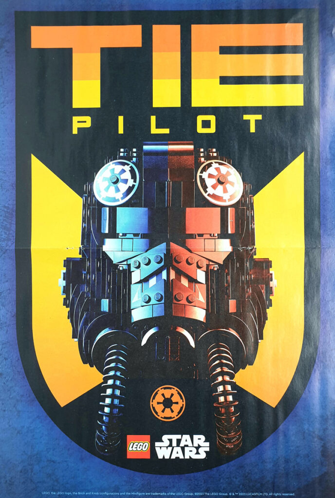 LEGO Star Wars Heft 92/2023 Poster Tie Fighter Pilot