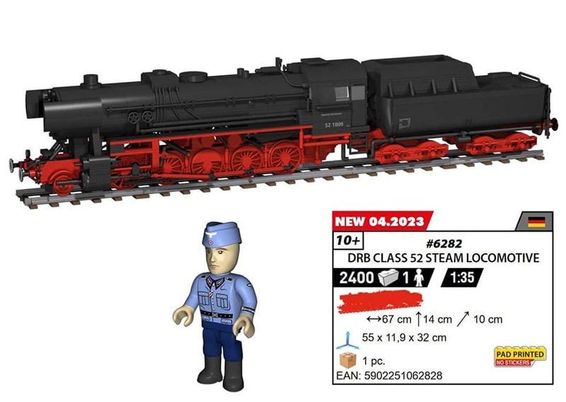 COBI DRB Class 52 Steam Locomotive 6282