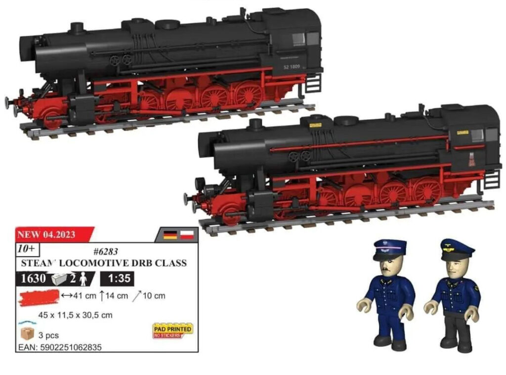 COBI DRB Class 52 TY Steam Locomotive 6283