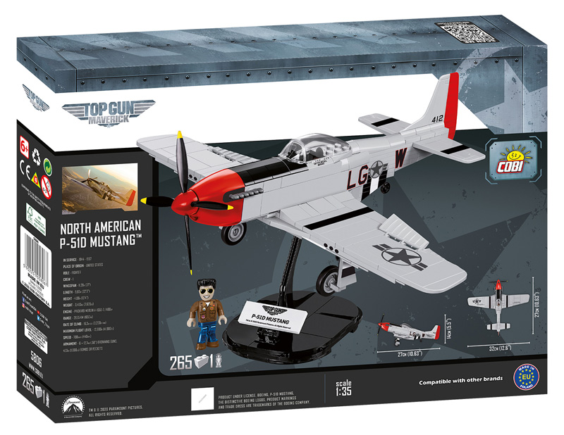 COBI P-51D Mustang 5805 Box Rückseite