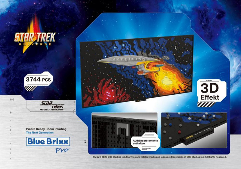 BlueBrixx Star Trek Gemälde Bereitschaftsraum 105420 Box Rückseite