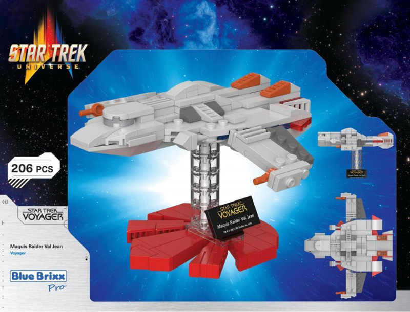 BlueBrixx Star Trek Maquis Raider Val Jean 105442 Box Rückseite