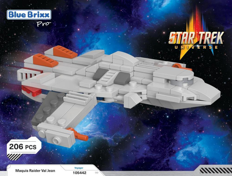 BlueBrixx Star Trek Maquis Raider Val Jean 105442 Box Vorderseite