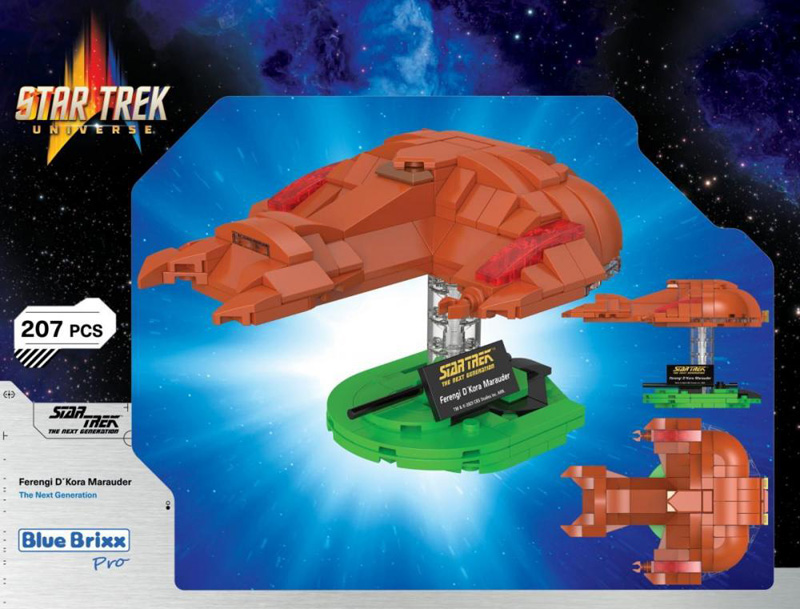 BlueBrixx Star Trek Ferengi D'Kora Marauder Box Rückseite 105446