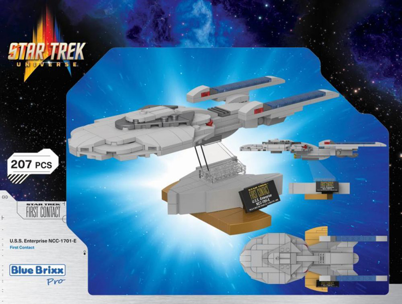 BlueBrixx Star Trek USS Enterprise NCC-1701-E 105445 Box Rückseite