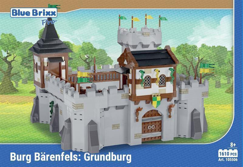 BlueBrixx Burg Bärenfels Grundburg 105506 Box Vorderseite
