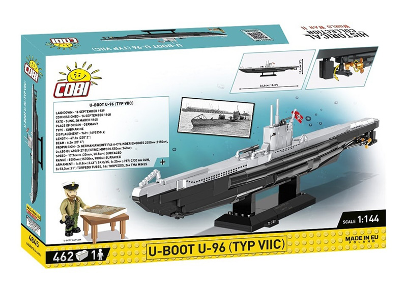 COBI Limitierte Ausgabe U-Boot U-96 Typ VIIC Box Rückseite