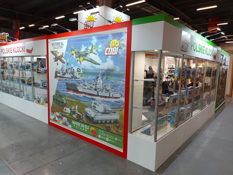 COBI auf der Spielwarenmesse in Kielce Ausstellungsfläche