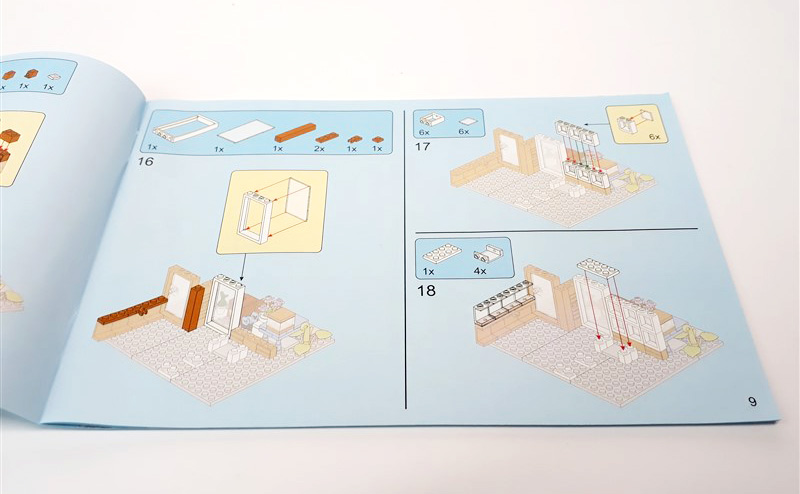 Forange Traumhaus FC 8502 Wohnhaus Bauanleitung aufgeklappt