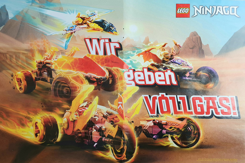 LEGO Ninjago Heft 95/2022 Poster Wir geben Vollgas