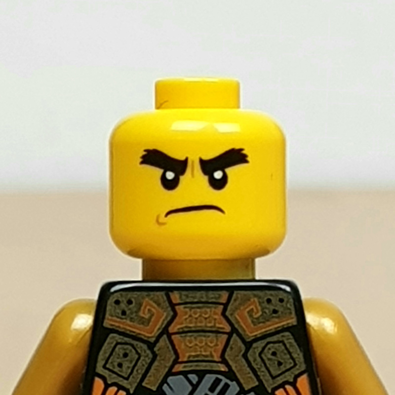 LEGO Ninjago Heft 95/2022 Goldener Cole Minifigur Wechselgesicht grimmig