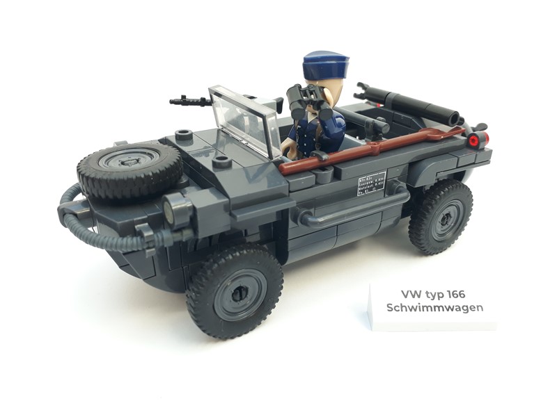 Der COBI VW Typ 166 Schwimmwagen als fertiges Set