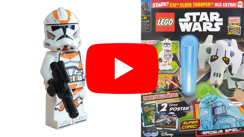 LEGO® Star Wars™ Magazin Nr. 93/2023 mit 212th Clone Trooper Minifigur - als Video schauen