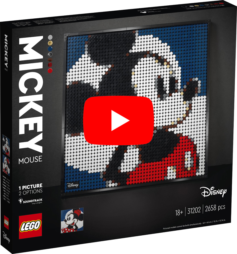 LEGO® 31202 Mickey Mouse Art-Set ab 01.01.2021 - News als Video