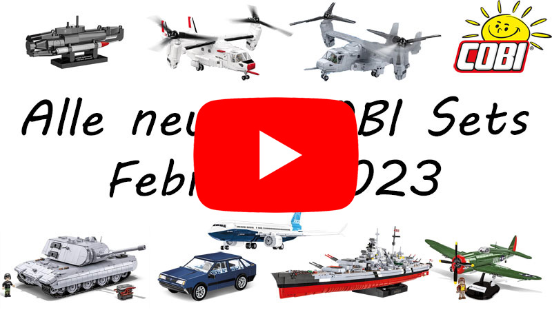 Neuerscheinungen von COBI im Februar 2023 als Video