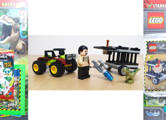 LEGO® Jurassic World™ Magazin Nr. 9 & 10 mit Vic Hoskins Minifigur und Dino-Spielset