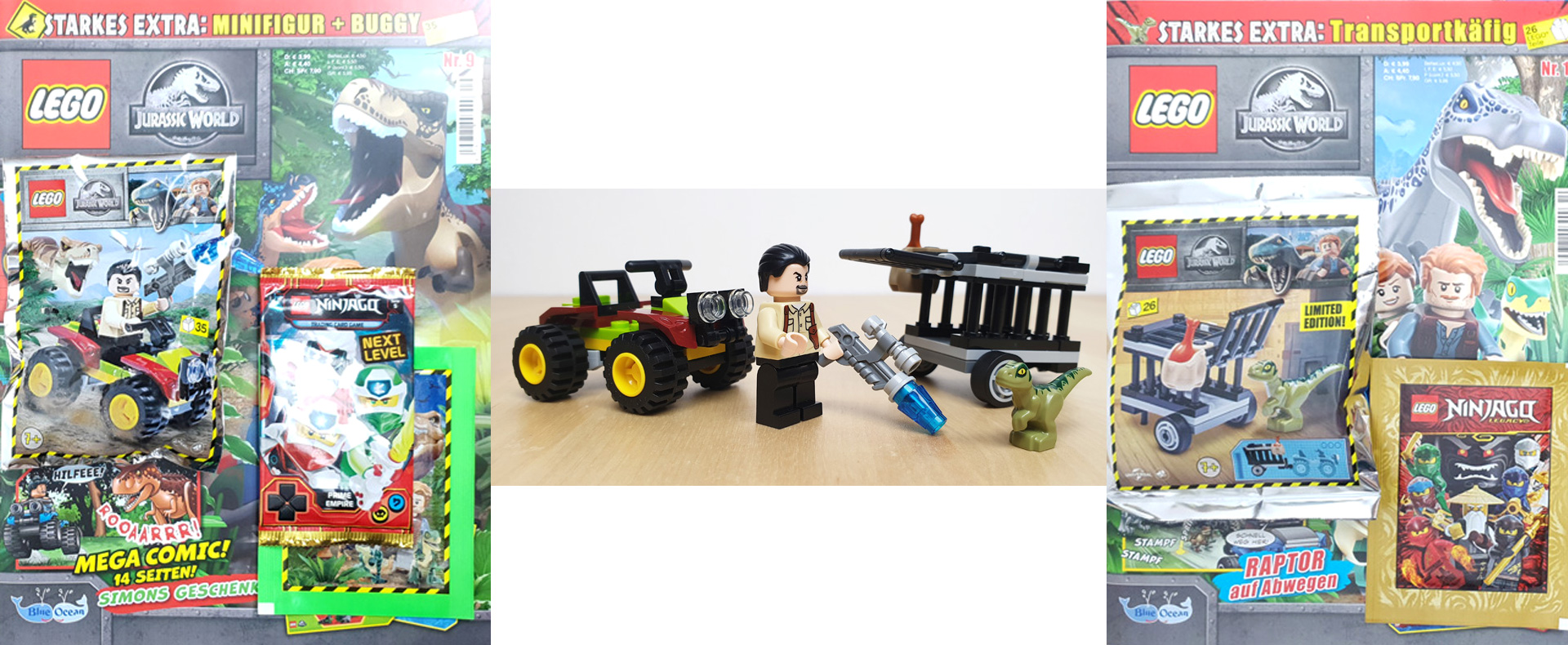 LEGO Jurassic World Magazin 9 und 10 Titel