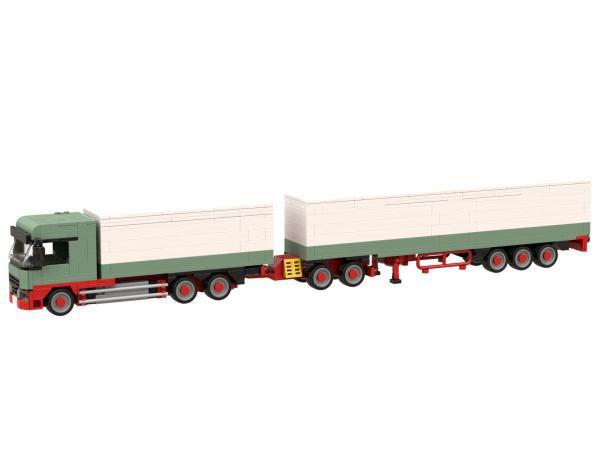 BlueBrixx Logistik LKW 105639 Set gesamt