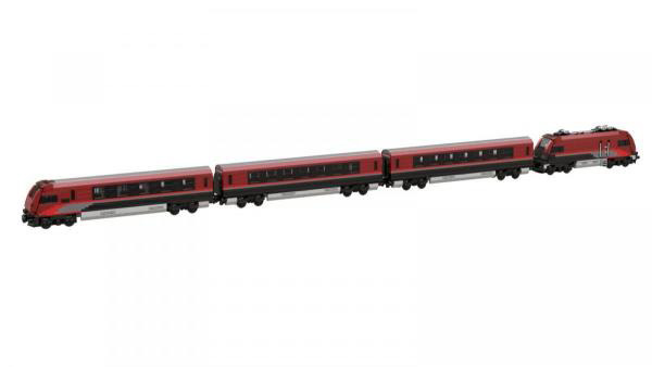 BlueBrixx Brix ÖBB Railjet 104872 gesamtes Set