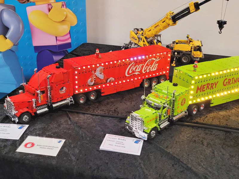 Bricks am Meer 2023 LEGO Veranstaltung Ausstellungsstück Fahrzeuge Coca Cola Truck