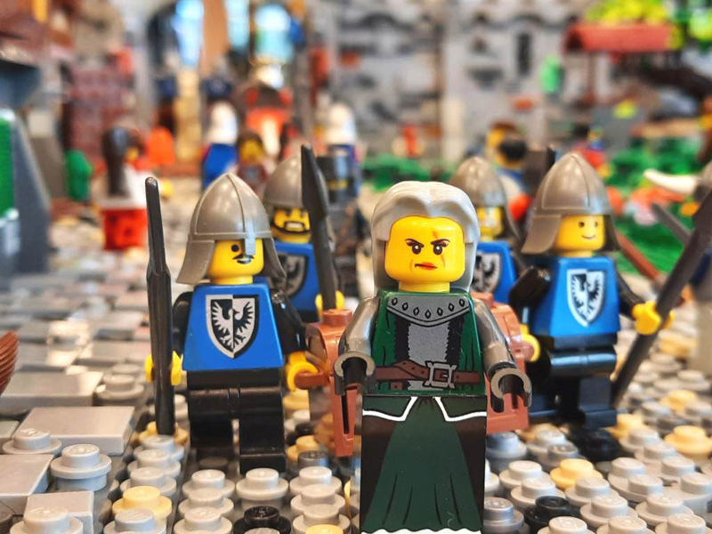 Bricks am Meer 2023 LEGO Veranstaltung Ausstellungsstück Ritter Minifiguren