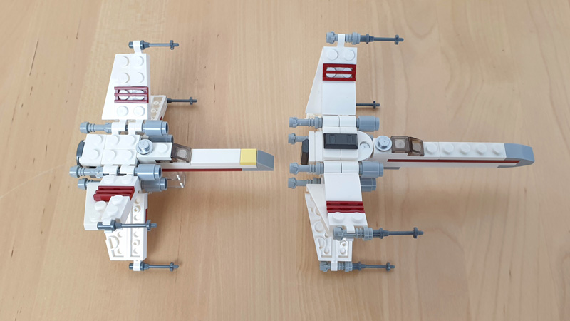 LEGO Star Wars Heft 94 2023 X-Wing Vergleich Paperpack und Polybag