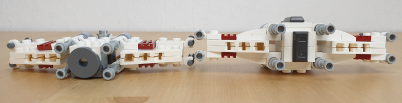 LEGO Star Wars Heft 94 2023 X-Wing Vergleich Paperpack und Polybag Rückansicht