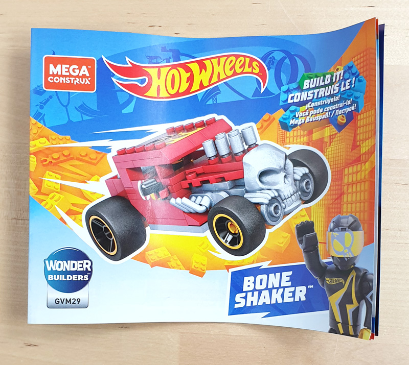 MEGA Construx Hot Wheels Bone Shaker Bauanleitung Heft